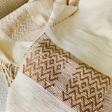 Vegan muga silk shawl