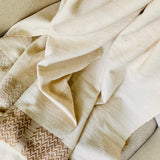 Vegan muga silk shawl