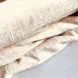 Hand Woven Cream Bed Cover