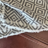 HERRINGBONE SILK/WOOL  BLANKET