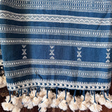 Sea Blue Hand Woven Organic Cotton Cloth
