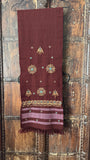 Embroidery Pure Wool Shawl