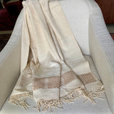 Vegan muga silk shawl
