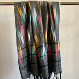 Hand woven ikat shawl