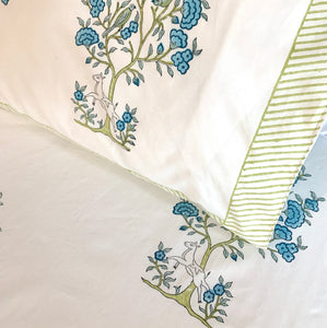 Cotton hand block printed bedset