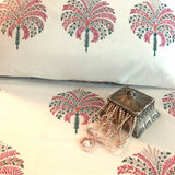 Pink Palms Bedsheet