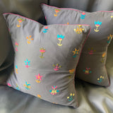 Hand Embroidered Cushion Cover