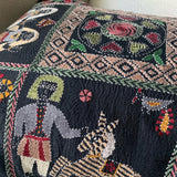 Fully embroidered cushion cover