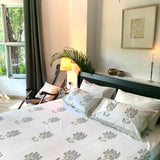 Cotton hand block printed bedset