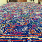 Kantha hand embroidered silk shawl